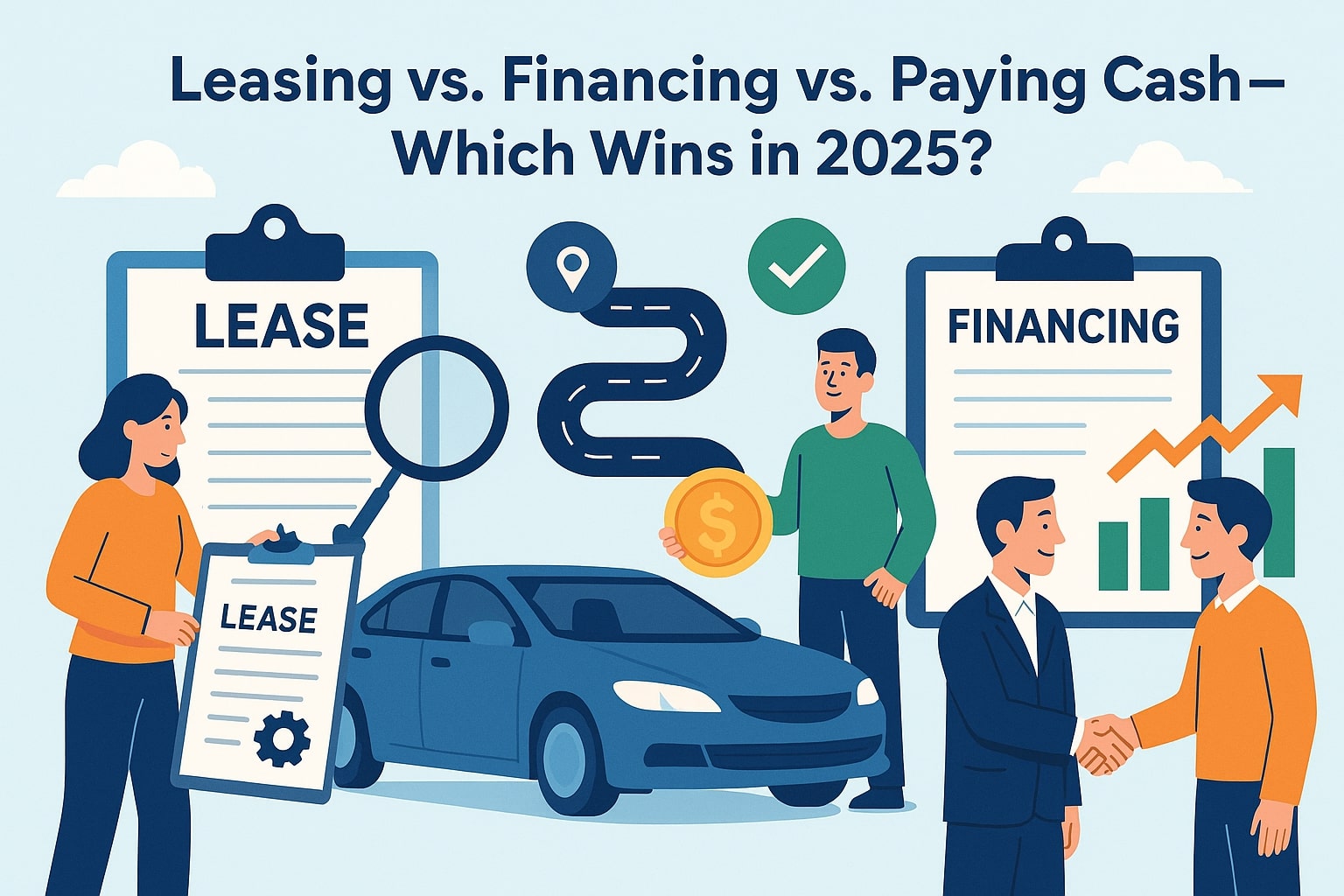 Leasing vs. Financing vs. Paying Cash — Which Wins in 2025?
