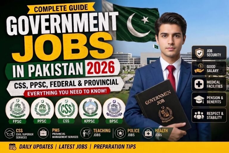 Government Jobs in Pakistan 2026 – CSS, PPSC & FPSC