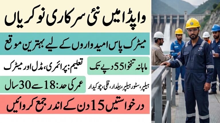 WAPDA Jobs 2026 Requirements & Application Process
